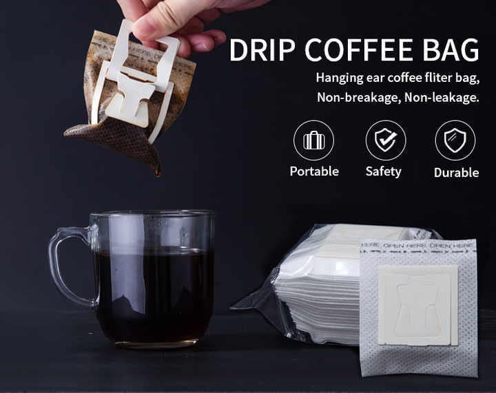 Hanging Ear Drip Coffee Filters — 100 Pack