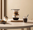 Bodum 17oz Pour Over Coffee Maker — Borosilicate Glass + Reusable Stainless Steel Filter (Cork Grip)