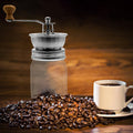Mason Jar Coffee Grinder Lid — Manual Ceramic Burr Grinder for Wide & Regular Mouth Mason Jars